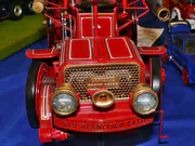 1:12 scale plastic model of the Christie fire truck built from an AMT kit - photo No. 4 - close-up