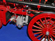 1:12 scale plastic model of the Christie fire truck built from an AMT kit - photo No. 6 - close-up