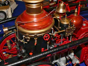 1:12 scale plastic model of the Christie fire truck built from an AMT kit - photo No. 9 - close-up