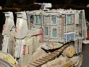 1:35 scale plastic model of the Caterpillar D9R Doobi armored bulldozer - photo No. 4 - close-up
