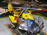 Plastic model of the EC135 air ambulance helicopter - photo No. 3 - close-up