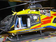 Plastic model of the EC135 air ambulance helicopter - photo No. 5 - close-up