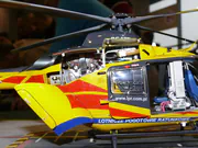 Plastic model of the EC135 air ambulance helicopter - photo No. 10 - close-up