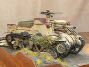 The plastic model of the M7 Priest self-propelled howitzer from the Polish II Corps, May-June 1945. Link to photos of the plastic model of the M7 Priest self-propelled howitzer from the Polish II Corps, May-June 1945.