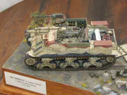 Plastic model of the M7 Priest self-propelled howitzer of the 7th Horse Artillery Regiment, Polish II Corps, in May–June 1945 - photo No. 8 - top view