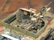 Plastic model of the M7 Priest self-propelled howitzer of the 7th Horse Artillery Regiment, Polish II Corps, in May–June 1945 - photo No. 12 - close-up
