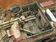 Plastic model of the M7 Priest self-propelled howitzer of the 7th Horse Artillery Regiment, Polish II Corps, in May–June 1945 - photo No. 14 - close-up