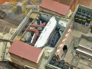 Plastic model of the M7 Priest self-propelled howitzer of the 7th Horse Artillery Regiment, Polish II Corps, in May–June 1945 - photo No. 16 - close-up