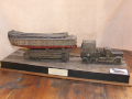 The World War II diorama entitled Crossing the Rhine in 1945. The American M19 truck is towing the LCVP landing barge on a special platform - photo no 1