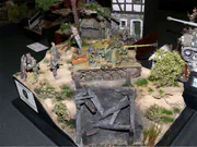 Diorama titled Kurland 1944, depicting a scene from a military operation during World War II - photo No. 2 - front view