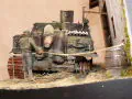 Diorama with a plastic model of the Sturmtiger heavy gun from WW2 - photo no 9.