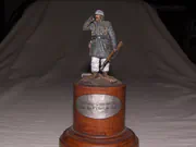 Scale figure of a German Panzergrenadier from the Battle of Kharkov in 1943 - photo No. 1 - front view