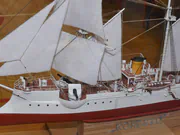 Paper model of the Russian Korietz gunboat with steam-and-sail propulsion - photo No. 4 - close-up