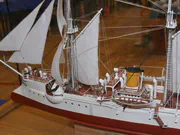 Paper model of the Russian Korietz gunboat with steam-and-sail propulsion - photo No. 5 - close-up