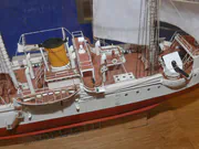 Paper model of the Russian Korietz gunboat with steam-and-sail propulsion - photo No. 6 - close-up