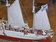 Paper model of the Russian Korietz gunboat with steam-and-sail propulsion - photo No. 7 - close-up