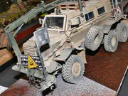 Plastic model of the Buffalo 6x6 MPCV demining vehicle - photo No. 6 - close-up