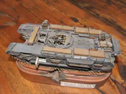 1:35 scale plastic model of the British Churchill ARV Mk I armored recovery vehicle - photo No. 2 - top view