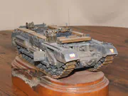 1:35 scale plastic model of the British Churchill ARV Mk I armored recovery vehicle - photo No. 7 - front view