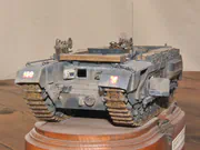 1:35 scale plastic model of the British Churchill ARV Mk I armored recovery vehicle - photo No. 8 - front view