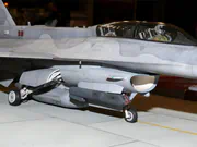 Plastic model of a Polish Air Force F-16D fighter built to a 1:48 scale - photo No. 6 - close-up