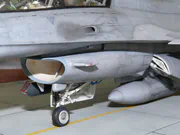 Plastic model of a Polish Air Force F-16D fighter built to a 1:48 scale - photo No. 7 - close-up