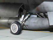 Plastic model of a Polish Air Force F-16D fighter built to a 1:48 scale - photo No. 8 - close-up