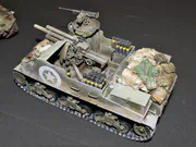 1:35 scale plastic model of the M7 Priest self-propelled howitzer - photo No. 2 - side view