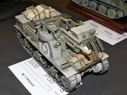 1:35 scale plastic model of the M7 Priest self-propelled howitzer - photo No. 3 - front view