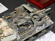 1:35 scale plastic model of the M7 Priest self-propelled howitzer - photo No. 4 - close-up