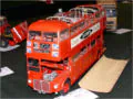 A plastic model of London's AEC Routemaster double-decker bus - photo no 1.