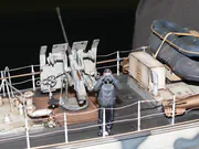 Plastic model of the German Schnellboot S-100 torpedo boat from World War II - photo No. 11 - close-up