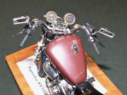 1:12 scale plastic model of the Yamaha XV1000 Virago motorcycle - photo No. 3 - close-up