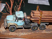 1:72 scale plastic model of the Soviet ZiL-131 truck - photo No. 2 - close-up