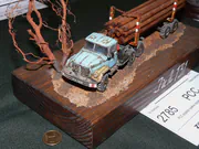 1:72 scale plastic model of the Soviet ZiL-131 truck - photo No. 3 - front view