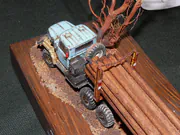 1:72 scale plastic model of the Soviet ZiL-131 truck - photo No. 5 - top view