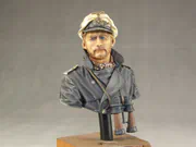 Resin bust of a World War II U-boat commander - photo No. 3 - side view