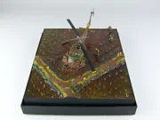 1:72 scale diorama featuring an American UH-1B Huey helicopter model built from an Italeri kit - photo No. 7 - side view