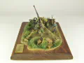 Diorama with a plastic model of the German PaK 43/41 anti-tank gun from World War II - photo No. 2
