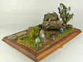 Diorama is entitled: Kryvyi Rih - Ukraine 1943. There is a plastic model of the Tiger tank on the diorama - photo No. 3