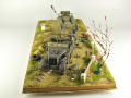 Diorama with models of the German Sd.Kfz.9 half-track vehicle and a semitrailer for transporting heavy tanks - photo No. 3