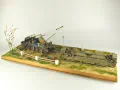 Diorama with models of the German Sd.Kfz.9 half-track vehicle and a semitrailer for transporting heavy tanks - photo No. 5