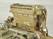 Plastic models of the military omnibus and the Holt 75 tractor in a diorama - photo No. 12 - close-up