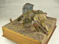 A diorama with plastic models of the Mark V and the Mark A Whippet tanks - photo no 9