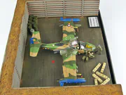 Plastic model of the American Cessna A-37B Dragonfly attack aircraft built to a 1:72 scale from an Academy kit - photo No. 3 - top view