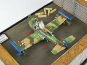 Plastic model of the American Cessna A-37B Dragonfly attack aircraft built to a 1:72 scale from an Academy kit - photo No. 5 - top view