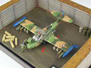 Plastic model of the American Cessna A-37B Dragonfly attack aircraft built to a 1:72 scale from an Academy kit - photo No. 6 - top view