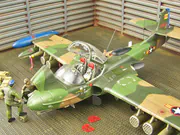 Plastic model of the American Cessna A-37B Dragonfly attack aircraft built to a 1:72 scale from an Academy kit - photo No. 7 - close-up