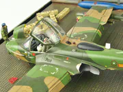 Plastic model of the American Cessna A-37B Dragonfly attack aircraft built to a 1:72 scale from an Academy kit - photo No. 8 - close-up