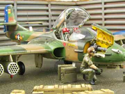 Plastic model of the American Cessna A-37B Dragonfly attack aircraft built to a 1:72 scale from an Academy kit - photo No. 10 - close-up